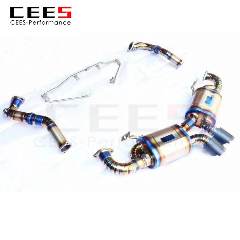 CEES Catback Exhaust for PORSCHE CAYMAN (981) 2013- Exhaust Pipe Muffler Titanium Tuning Performance Automobile Exhaust System