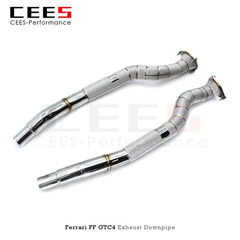 CEES Downpipe for Ferrari FF 6.3 2011- Catless Downpipe Without Catalyst Stainless Steel Exhaust Downpipe Car Exhaust System