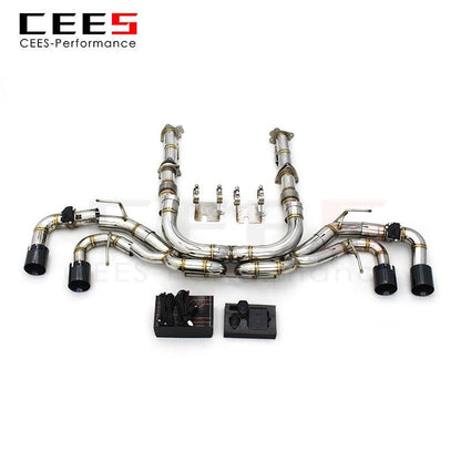 CEES Catback Exhaust for Chevrolet CORVETTE C8 2019-2023 SS304 Performance Escape Car Exhaust System Tuning Valve Exhaust Pipe