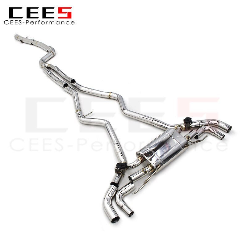 CEES Exhaust System for BMW M340i 3.0T 2019-2022 Performance Stainless Steel 304 Escape Exhaust Pipe Muffler Valvetronic Exhaust