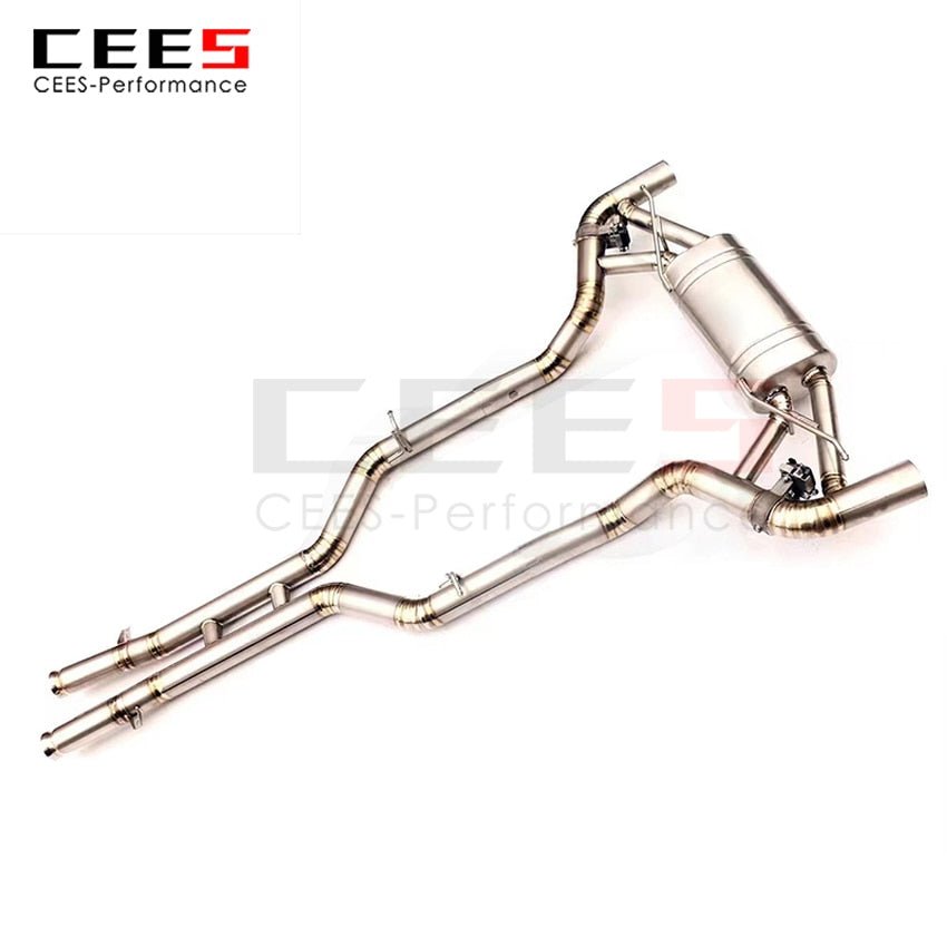 CEES Exhaust System For Mercedes-Benz AMG GT GTS GTR  4.0T Valve Muffler Catback Escape Tubo Escape Coche Terminale Scarico Auto