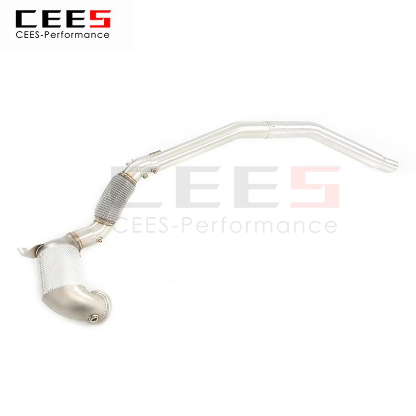 CEES Exhaust System For Volkswagen GOLF 8R  GOLF8 R Headers With Catalyst Test Pipe Converter High Flow Catted Exhaust Downpipe