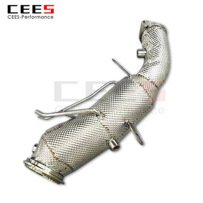 CEES Exhaust System For Cadillac CT4 2.0T  2020-2023 Headers Catalyst Test Pipe Converter High Flow Catted Exhaust Downpipe