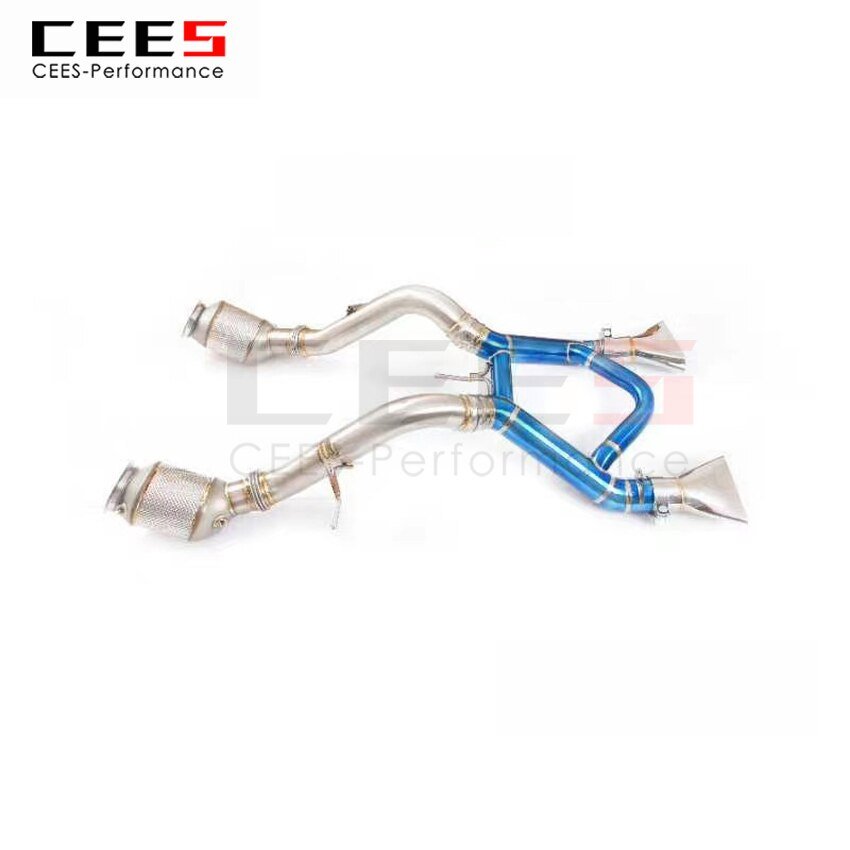 CEES Exhaust System For Mclaren 650S Titanium Alloy Catback Valve Muffler Auto Modification Terminale Scarico Auto Car Parts