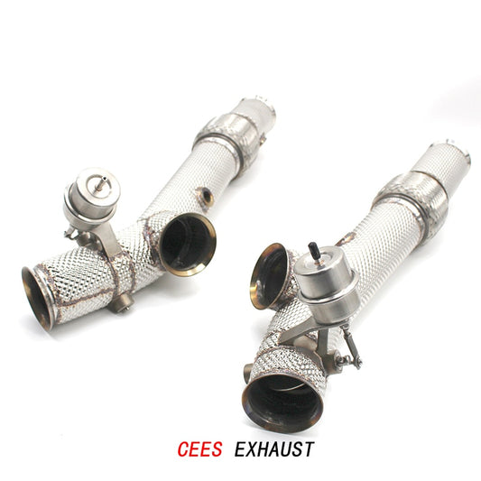 CEES Exhaust System Lamborghini Murcielago LP640 Upgrade Stainless Steel Performance High flow catted Downpipe Manifold Mid pipe