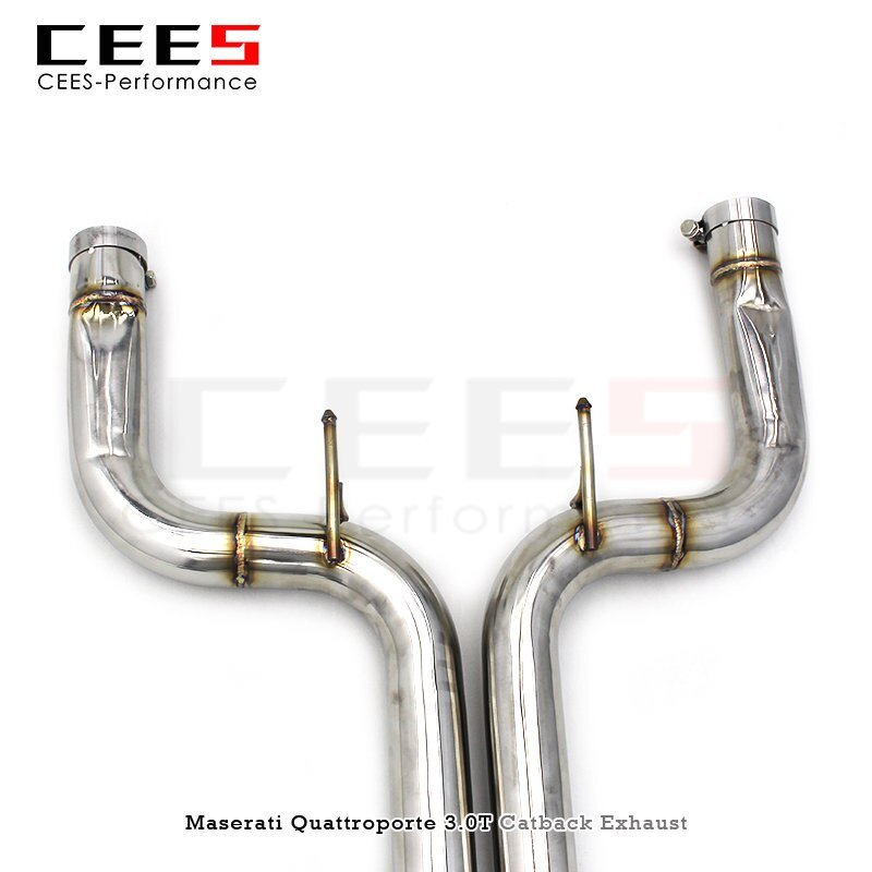 CEES Exhaust System For Maserati Quattroporte 3.0T 2013-2016 Stainless Steel exhaust pipe Racing Car Catback Muffler Pipe Escape