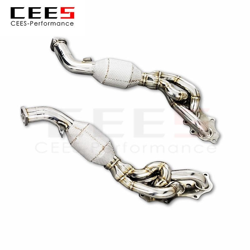 cees Exhaust manifold For TOYOTA LAND CRUISER 4.0L/5.7 2007-2016 Exhaust Pipe Stainless Steel Exhaust Downpipe 100/200/300 cell