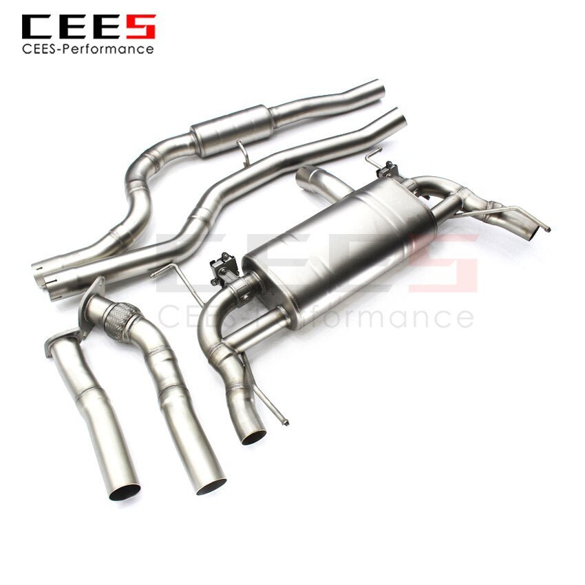 CEES Exhaust System For Cadillac CT5 Stainless Steel Valve Muffler Catback Escape Tubo Escape Coche Terminale Scarico Auto