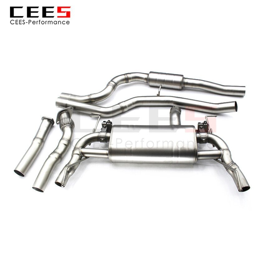 CEES Exhaust System For Cadillac CT5 Stainless Steel Valve Muffler Catback Escape Tubo Escape Coche Terminale Scarico Auto