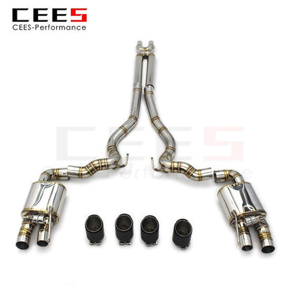 CEES Catback Exhaust for Ford Mustang 5.0L 2011-2019 Stainless Steel Car Exhaust System Tuning Performance Exhaust Pipe Escape