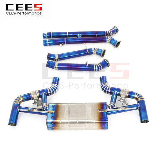 CEES Exhaust System For Mercedes-Benz GT GT-C G TC GT-S GTS 4.0TT Titanium Catback Valve Muffler Auto Modification Car Parts