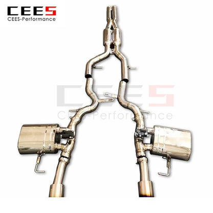 CEES Exhaust System For Jaguar XE 3.0T Stainless Steel Valve Muffler Catback Escape Tubo Escape Coche Terminale Scarico Auto