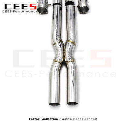 CEES Catback Exhaust for Ferrari CaliforniaT 3.9T 2015-2018 Racing Car Exhaust System Stainless Steel SUS304 Escape Exhaust Pipe