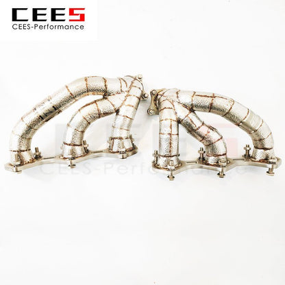 CEES Exhaust Manifold for Porsche 911 (992) 3.0T 2020-2023 Tuning Performance Racing Car Exhaust Pipe Stainless Steel Downpipe