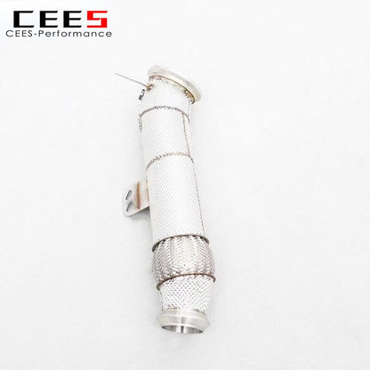 CEES Exhaust Downpipe For Toyota SUPRA A90 3.0T 2017-2022 High Performance Stainless Steel Exhaust Pipe Catless downpipe