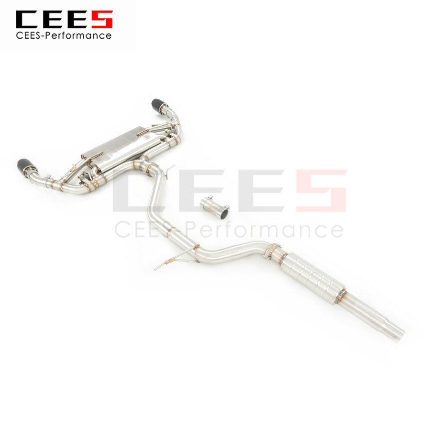 CEES Exhaust System For Volkswagen VW Golf 8  8GTI Catback Stainless Steel Valve Muffler Catback Escape Tubo Escape Coche