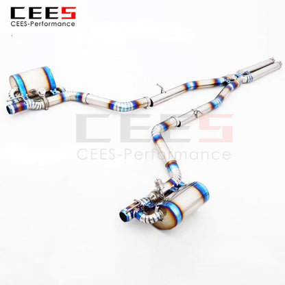 CEES Exhaust System For Dodge Challenger SRT Performance Titanium Alloy Catback Valve Muffler Auto Modification Car Accessories