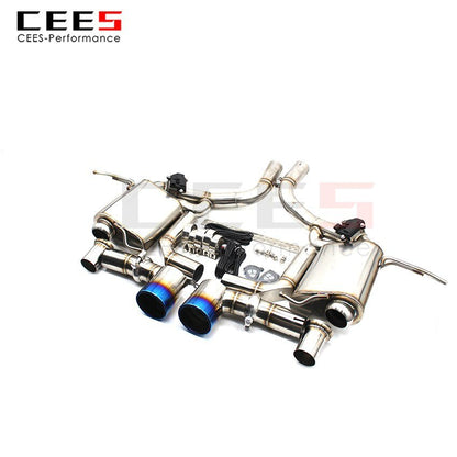 CEES Exhaust System For Maserati MC Stainless Steel Performance Valve Muffler Catback Escape Tubo Escape Coche Car Accessories