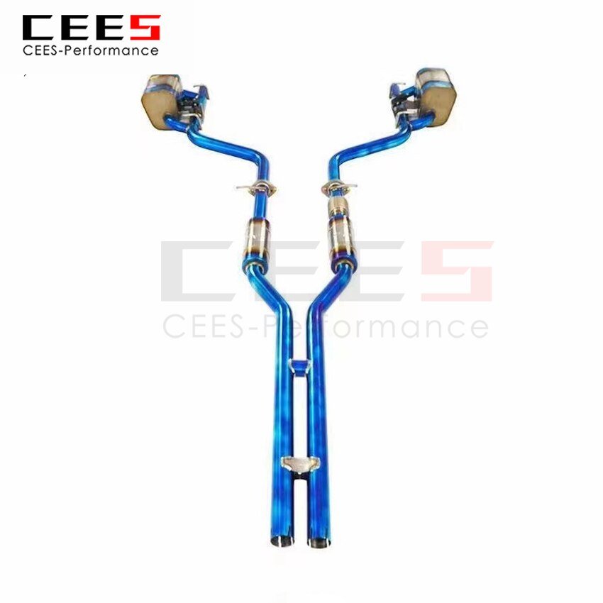 CEES Exhaust System For Dodge Challenger 3.6L Performance Titanium Alloy Catback Valve Muffler Auto Modification Car Accessories