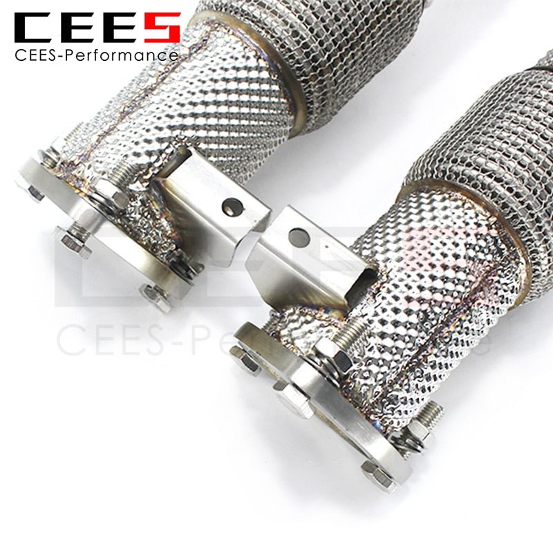 CEES Exhaust System For Audi RS3 2.5T Upgrade High Flow Catted Downpipe Refit Sport Catalytic Converters Cat Pipe Headers