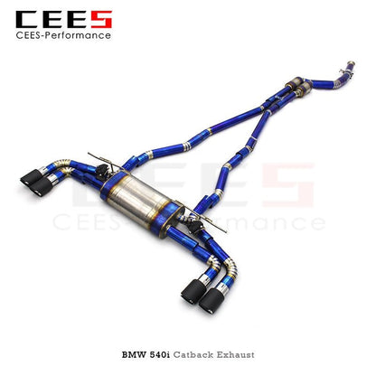 CEES Exhaust for BMW 530/540/540i G30/G38 2.0T/3.0T B48 17-2023 Tuning Performance Titanium Alloy Exhaust System Muffler Escape