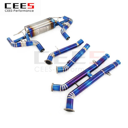 CEES Exhaust System For Mercedes-Benz GT GT-C G TC GT-S GTS 4.0TT Titanium Catback Valve Muffler Auto Modification Car Parts