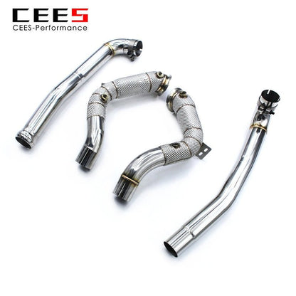 CEES Downpipe For BENZ AMG GT GTS C190 4.0T 2014-2020 High Performance Pipe Car Exhaust System Exhaust Downpipe