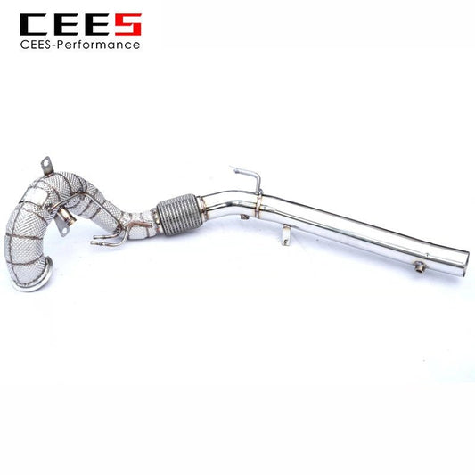 CEES Exhaust Downpipe For VOLKSWAGEN/VW GOLF8/GOLF8 GTI/Tiguan/Arteon 2.0T 2019-2022 Stainless Steel Catless downpipe