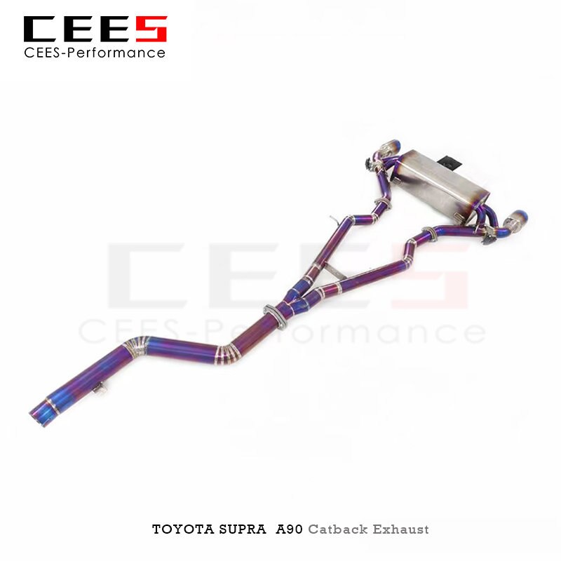 CEES Tuning Catback Exhaust for Toyota Supra A90 3.0T 2020-2023 Titanium Alloy Escape Exhaust Pipe Muffler Car Exhaust System