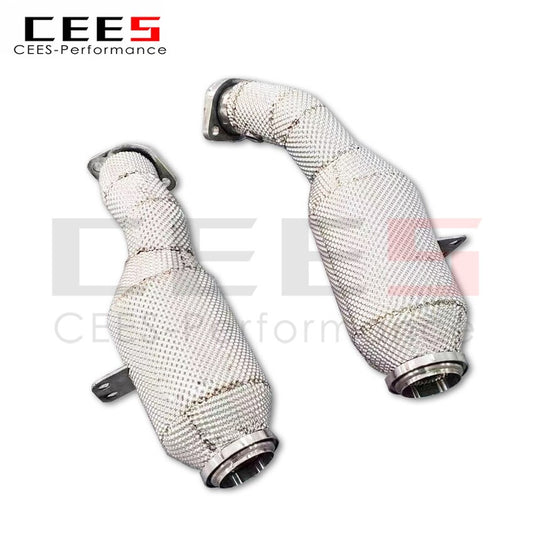 CEES exhaust systemMercedes-Benz stainless steel exhaust system catalytic converter