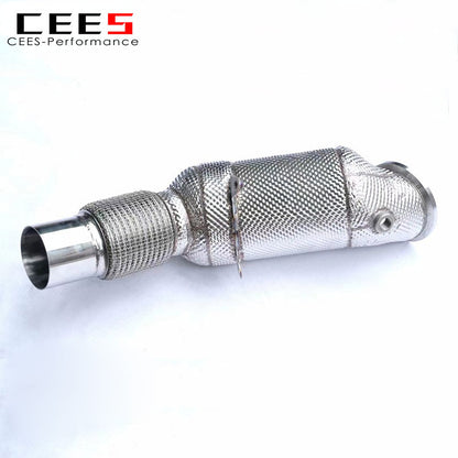 Exhaust Downpipe For BMW 325/330 G20/G28 2.0T B48 2020-2022 Downpipe 200/300 cell Stainless Steel Exhaust Pipe