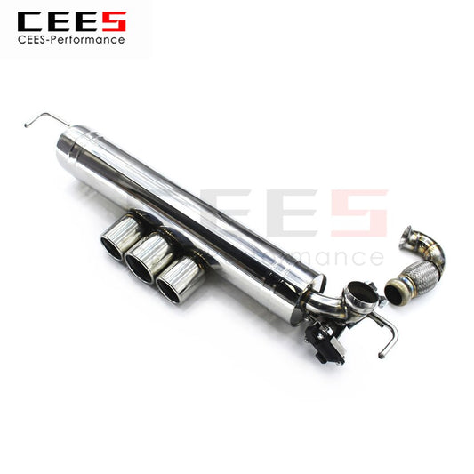 CEES Exhaust System For SMART 0.9T 1.0 Stainless Steel Valve Muffler Catback Escape Tubo Escape Coche Terminale Scarico Auto