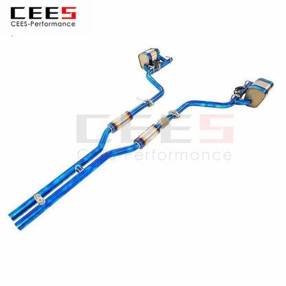 CEES Exhaust System For Dodge Challenger 3.6L Performance Titanium Alloy Catback Valve Muffler Auto Modification Car Accessories