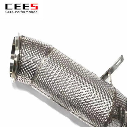 CEES Exhaust Downpipe For BMW 318/320/328/330 N20 2.0T 2014-2019 High flow catted downpipe 304 Stainless Steel  Exhaust System