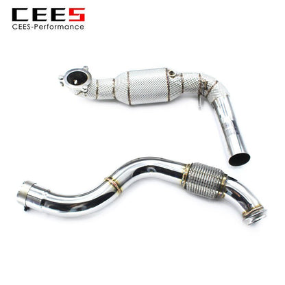 CEES Exhaust Downpipe For Mercedes-Benz A250 2.0T 2014 Stainless Steel Exhaust Pipe High Performance Downpipe with catalyst