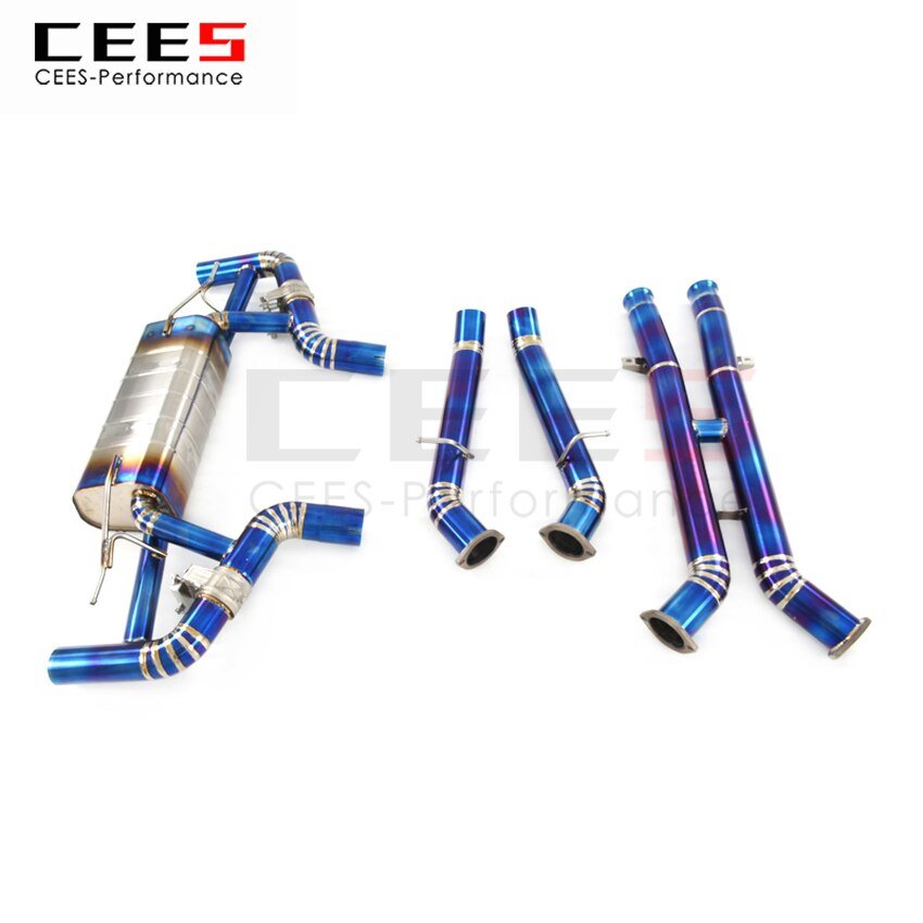 CEES Exhaust System For Mercedes-Benz GT GT-C G TC GT-S GTS 4.0TT Titanium Catback Valve Muffler Auto Modification Car Parts