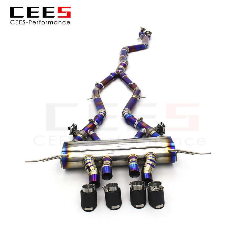 CEES Titanium Exhaust Pipe System for BMW M3 M4 G82 G80 3.0T 2020-2025 Tuning Performance Mid Pipes Valve Control MP Exhaust System