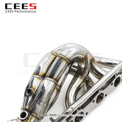 CEES Exhaust Manifolds For Ferrari F430/F430 Spider 4.3L 2005-2011 Stainless Steel Headers Exhaust System Assembly Parts