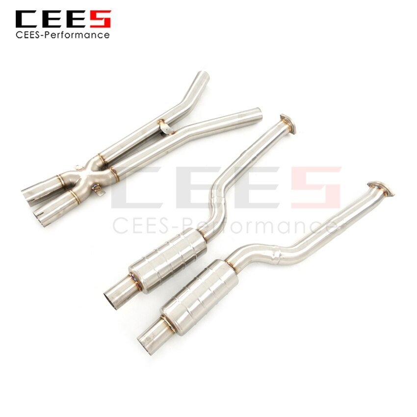 CEES Exhaust System For BMW M6 Stainless Steel Valve Muffler Catback Escape Tubo Escape Coche Terminale Scarico Auto