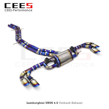 CEES Exhaust Pipe for Lamborghini URUS 4.0 2018-2023 Tuning Performance Titanium Exhaust Valve Control Catback Exhaust Muffler