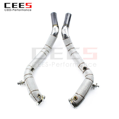 Exhaust System For Mercedes Benz G500 Headers With/Without Catalyst Test Pipe Converter High Flow Catted Exhaust Downpipe