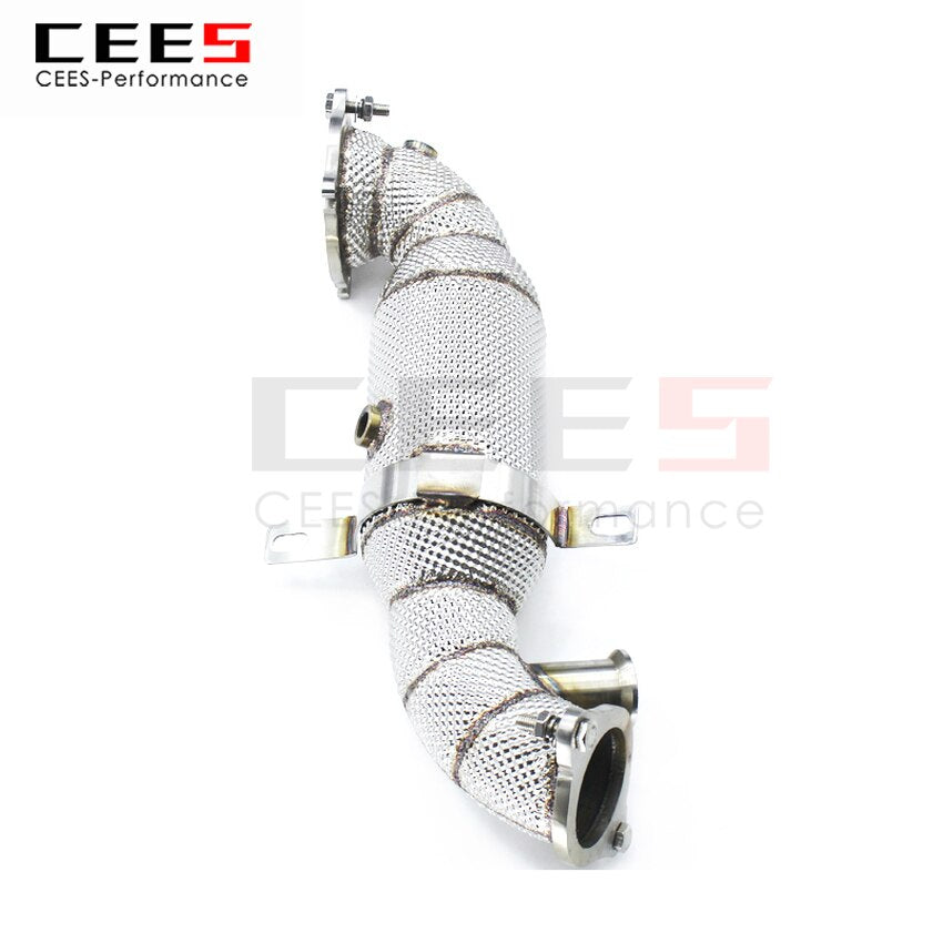 CEES Exhaust System For Alfa Romeo Giulia(OBD V) Headers With Catalyst Test Pipe Converter High Flow Catted Exhaust Downpipe