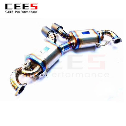 CEES Catback Exhaust for PORSCHE CAYMAN (981) 2013- Exhaust Pipe Muffler Titanium Tuning Performance Automobile Exhaust System