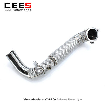 Downpipe For Mercedes-Benz CLA250 2.0T 2014-2021 Exhaust Pipe Stainless Steel Catless downpipe High Performance Exhaust Downpipe