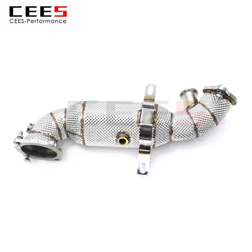 CEES Exhaust System For Alfa Romeo Giulia(OBD V) Headers With Catalyst Test Pipe Converter High Flow Catted Exhaust Downpipe