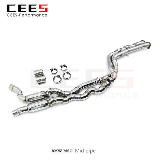 CEES Equal Length Mid pipe For BMW M2C S55 3.0T 2018-2022 Stainless Steel Automotive Performance Accessories Exhaust Pipe