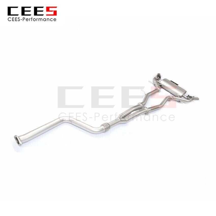 CEES Exhaust System For Cadillac CT4 2.0T Stainless Steel Valve Muffler Catback Escape Tubo Escape Coche Terminale Scarico Auto