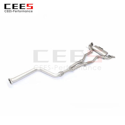 CEES Exhaust System For Cadillac CT4 2.0T Stainless Steel Valve Muffler Catback Escape Tubo Escape Coche Terminale Scarico Auto