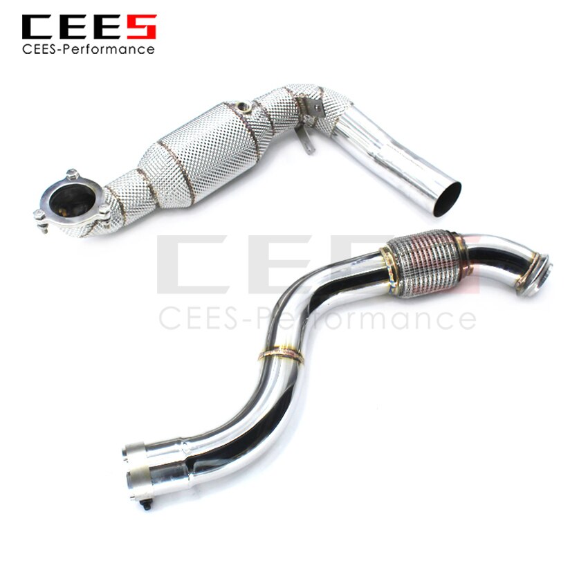 Exhaust System For Mercedes Benz A250 Headers With/Without Catalyst Test Pipe Converter High Flow Catted Exhaust Downpipe