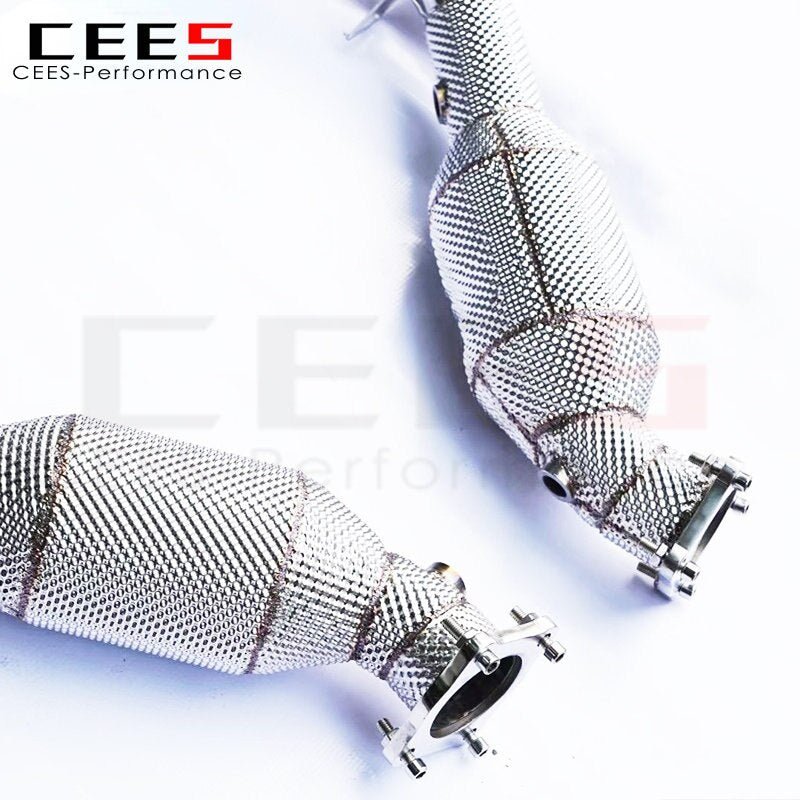 CEES Downpipe for PORSCHE PANAMERA (970) 3.6 4.8 2009-2016 Performance Catless Downpipe Exhaust Without Catalyst Cat-less